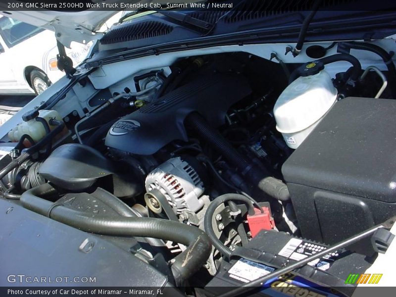 Summit White / Neutral 2004 GMC Sierra 2500HD Work Truck Extended Cab