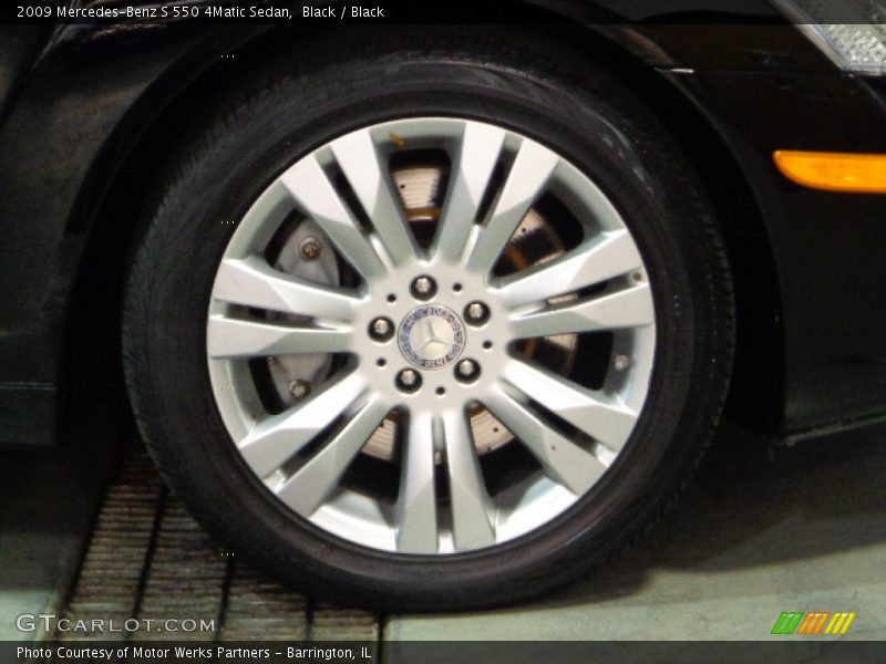 Black / Black 2009 Mercedes-Benz S 550 4Matic Sedan