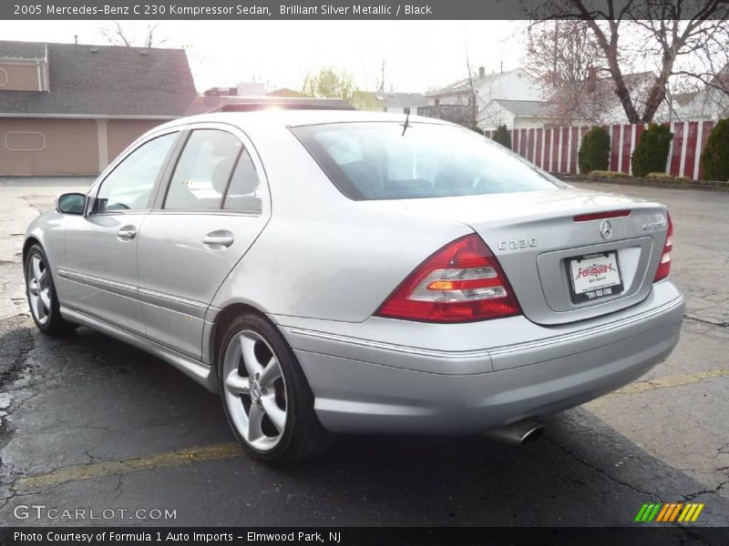 Brilliant Silver Metallic / Black 2005 Mercedes-Benz C 230 Kompressor Sedan