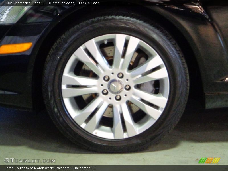 Black / Black 2009 Mercedes-Benz S 550 4Matic Sedan