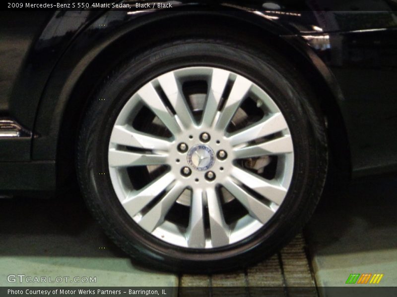 Black / Black 2009 Mercedes-Benz S 550 4Matic Sedan