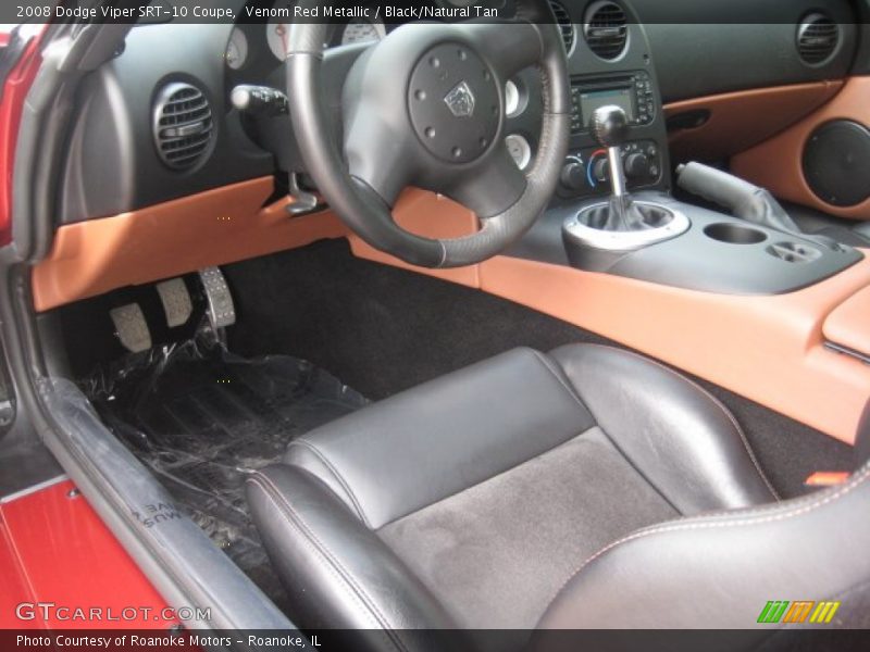 Venom Red Metallic / Black/Natural Tan 2008 Dodge Viper SRT-10 Coupe