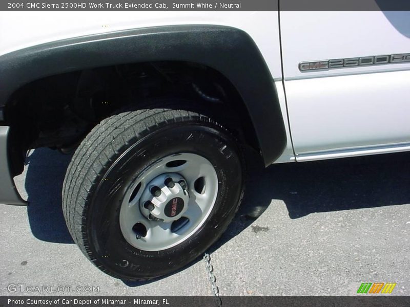 Summit White / Neutral 2004 GMC Sierra 2500HD Work Truck Extended Cab