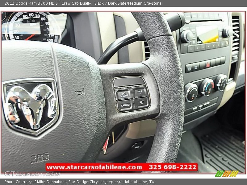 Black / Dark Slate/Medium Graystone 2012 Dodge Ram 3500 HD ST Crew Cab Dually
