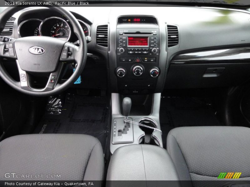 Pacific Blue / Black 2011 Kia Sorento LX AWD