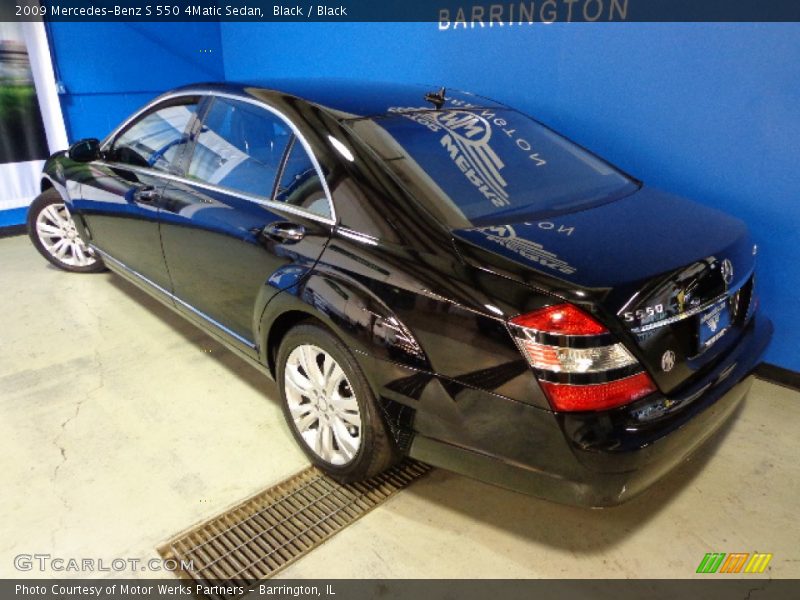 Black / Black 2009 Mercedes-Benz S 550 4Matic Sedan