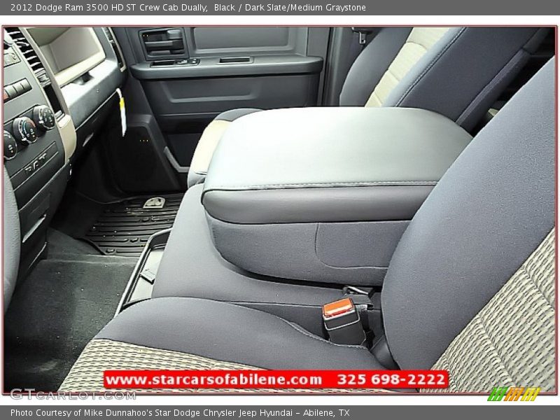Black / Dark Slate/Medium Graystone 2012 Dodge Ram 3500 HD ST Crew Cab Dually