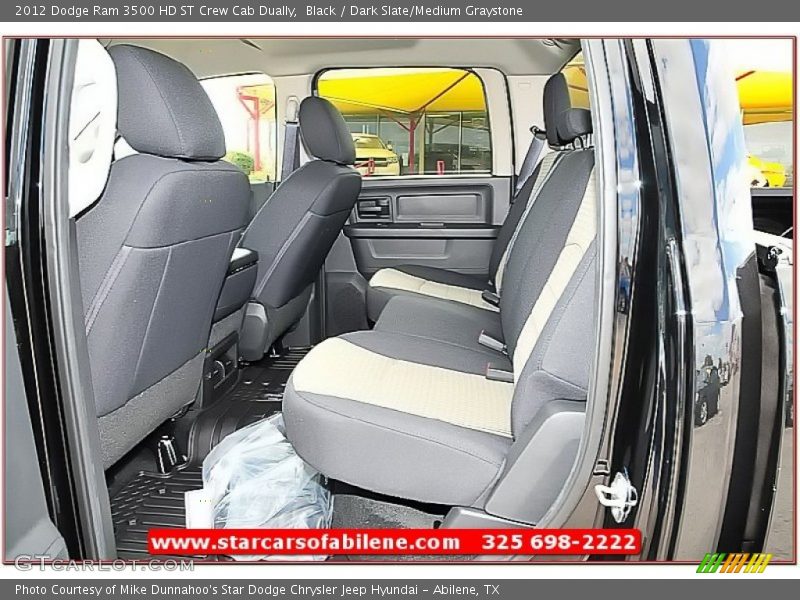 Black / Dark Slate/Medium Graystone 2012 Dodge Ram 3500 HD ST Crew Cab Dually