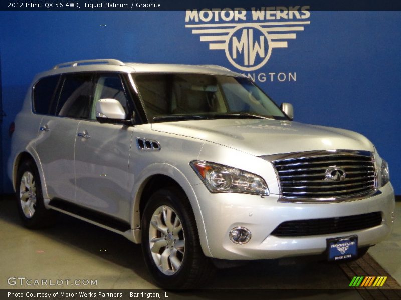 Liquid Platinum / Graphite 2012 Infiniti QX 56 4WD