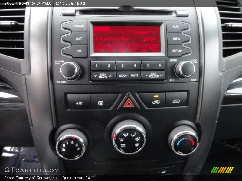 Pacific Blue / Black 2011 Kia Sorento LX AWD