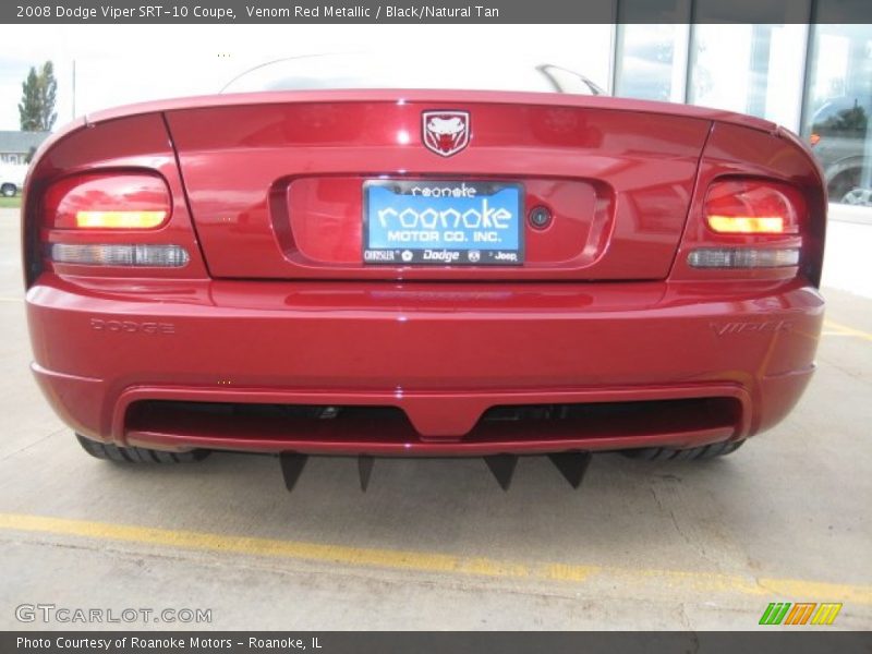 Venom Red Metallic / Black/Natural Tan 2008 Dodge Viper SRT-10 Coupe