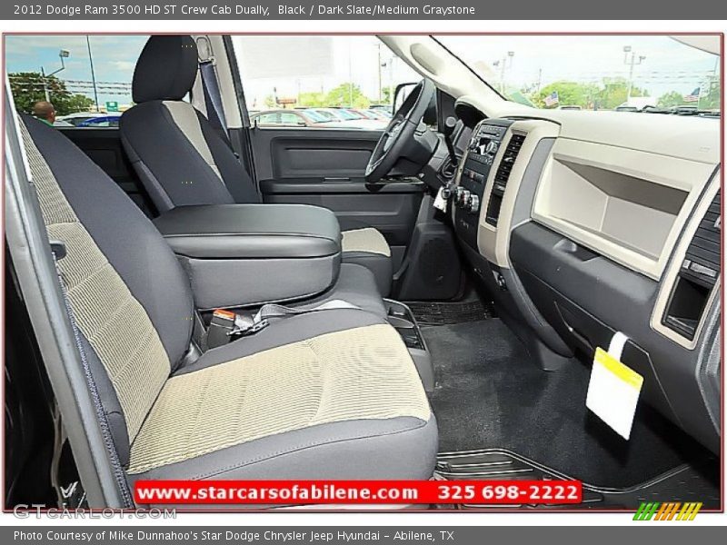 Black / Dark Slate/Medium Graystone 2012 Dodge Ram 3500 HD ST Crew Cab Dually