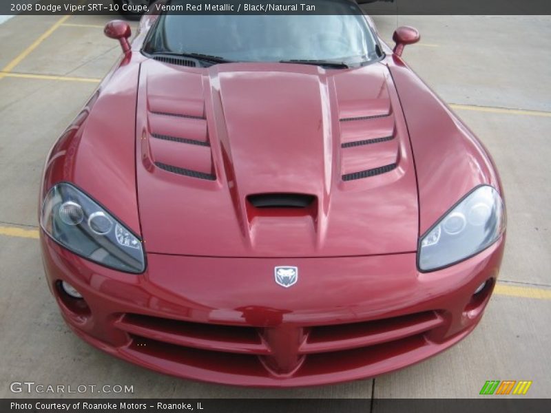 Venom Red Metallic / Black/Natural Tan 2008 Dodge Viper SRT-10 Coupe