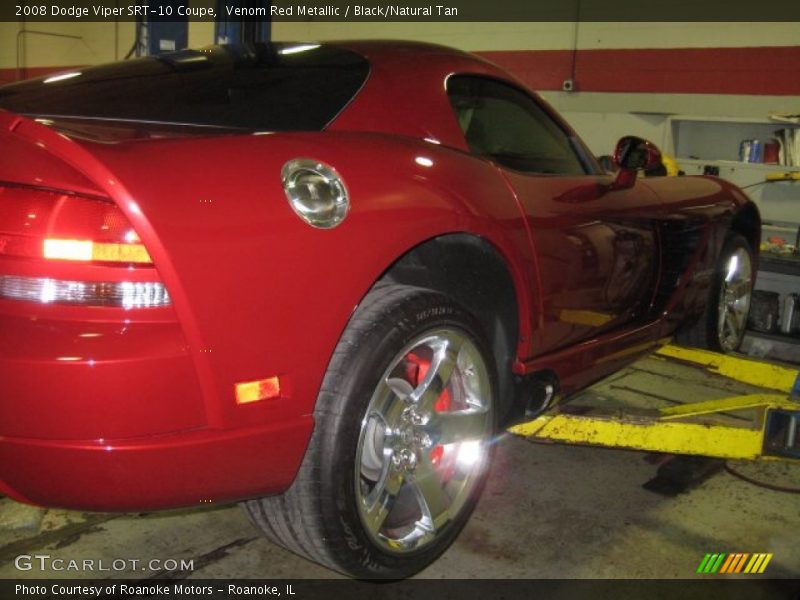 Venom Red Metallic / Black/Natural Tan 2008 Dodge Viper SRT-10 Coupe