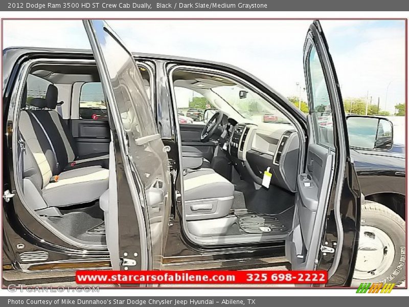 Black / Dark Slate/Medium Graystone 2012 Dodge Ram 3500 HD ST Crew Cab Dually