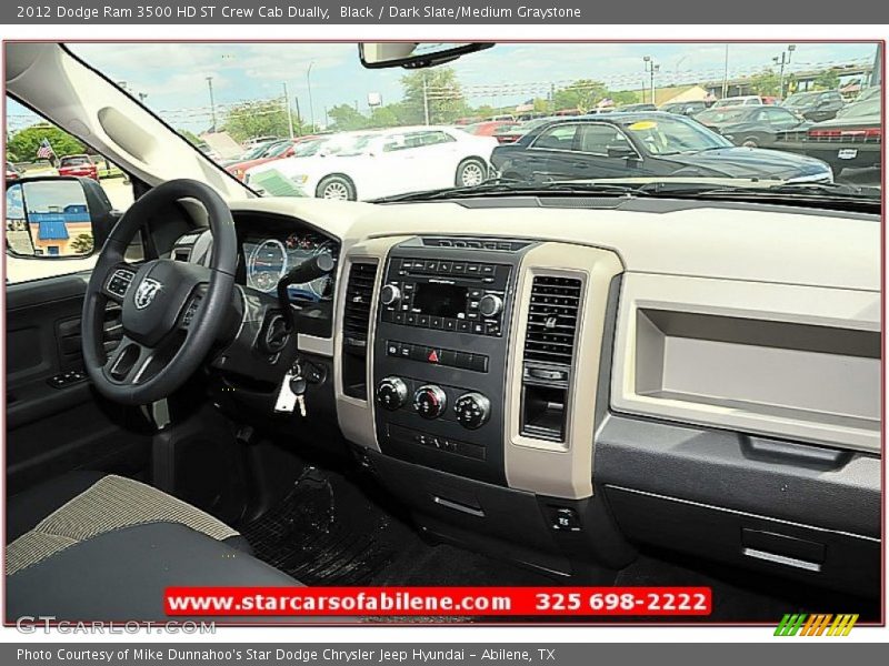 Black / Dark Slate/Medium Graystone 2012 Dodge Ram 3500 HD ST Crew Cab Dually