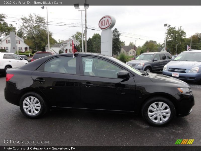 Ebony Black / Stone 2012 Kia Forte EX