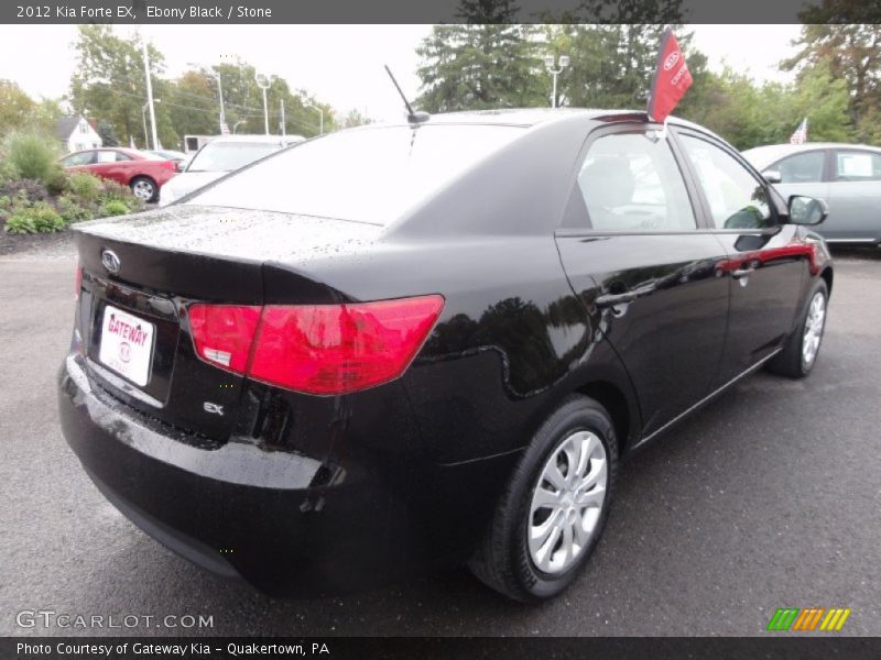 Ebony Black / Stone 2012 Kia Forte EX