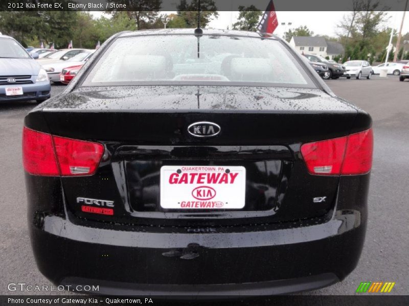 Ebony Black / Stone 2012 Kia Forte EX