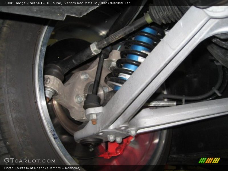Venom Red Metallic / Black/Natural Tan 2008 Dodge Viper SRT-10 Coupe
