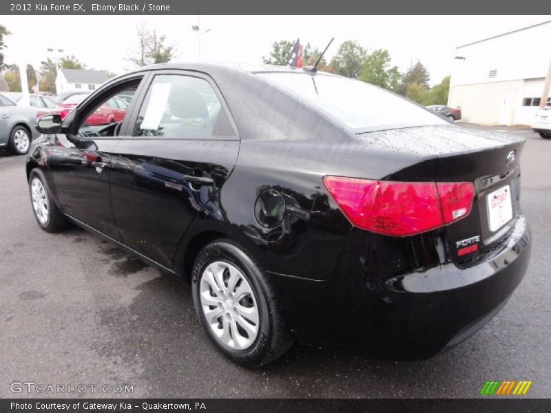 Ebony Black / Stone 2012 Kia Forte EX