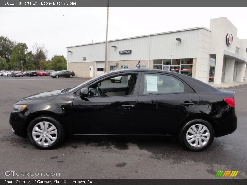 Ebony Black / Stone 2012 Kia Forte EX