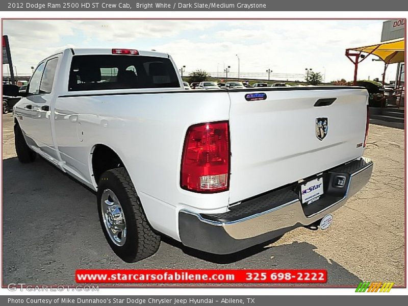 Bright White / Dark Slate/Medium Graystone 2012 Dodge Ram 2500 HD ST Crew Cab