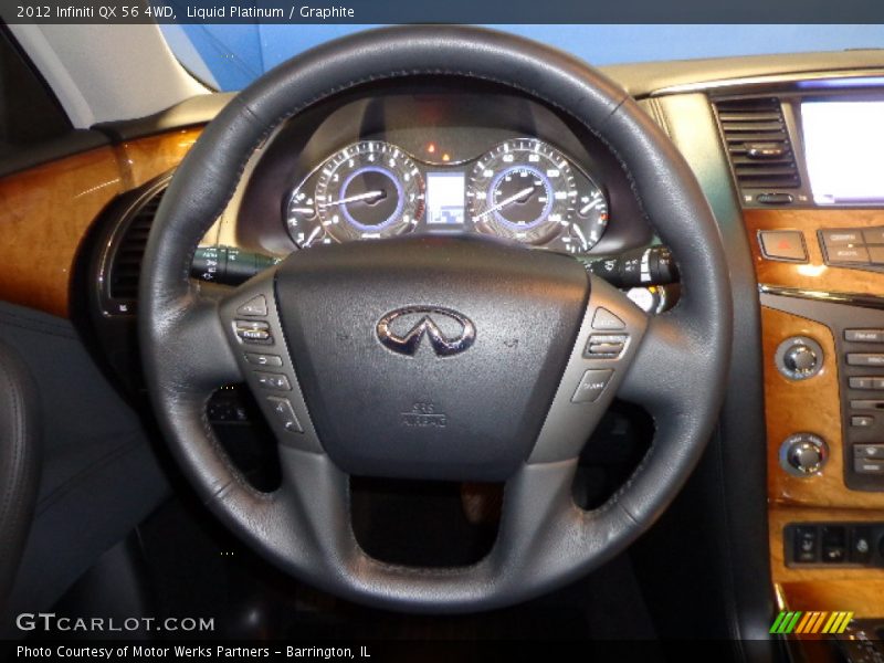 Liquid Platinum / Graphite 2012 Infiniti QX 56 4WD