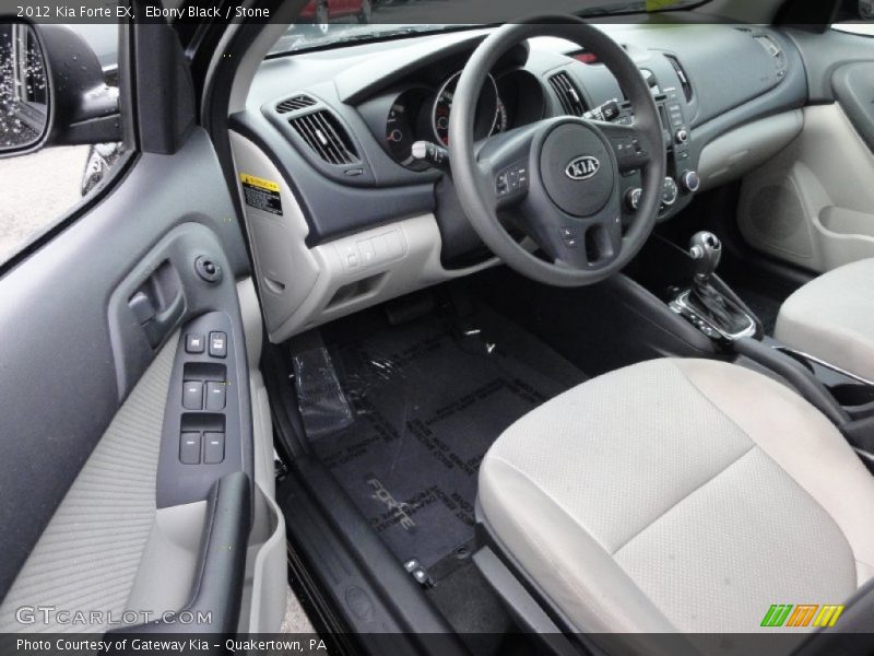 Ebony Black / Stone 2012 Kia Forte EX