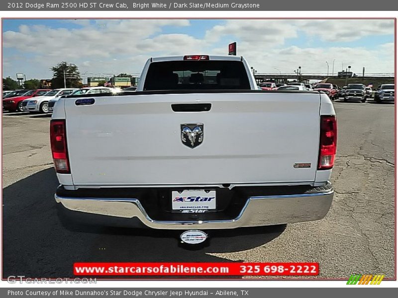 Bright White / Dark Slate/Medium Graystone 2012 Dodge Ram 2500 HD ST Crew Cab