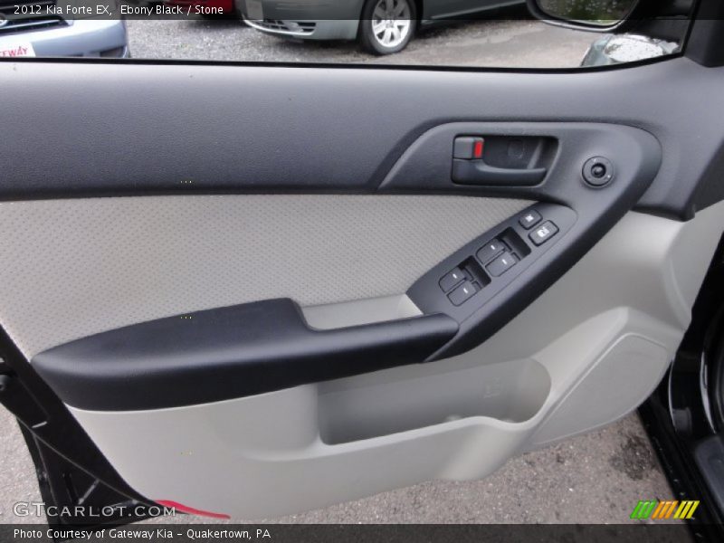 Ebony Black / Stone 2012 Kia Forte EX