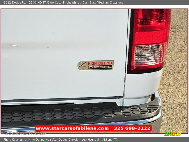 Bright White / Dark Slate/Medium Graystone 2012 Dodge Ram 2500 HD ST Crew Cab