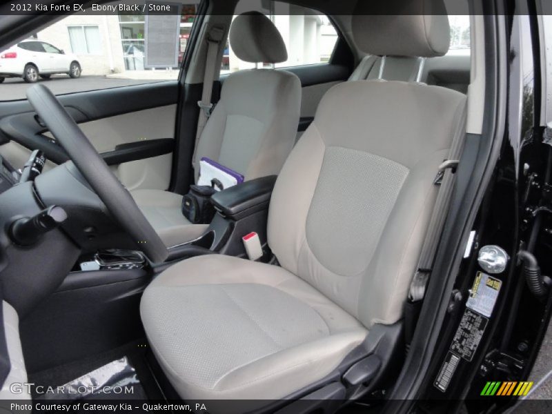 Ebony Black / Stone 2012 Kia Forte EX