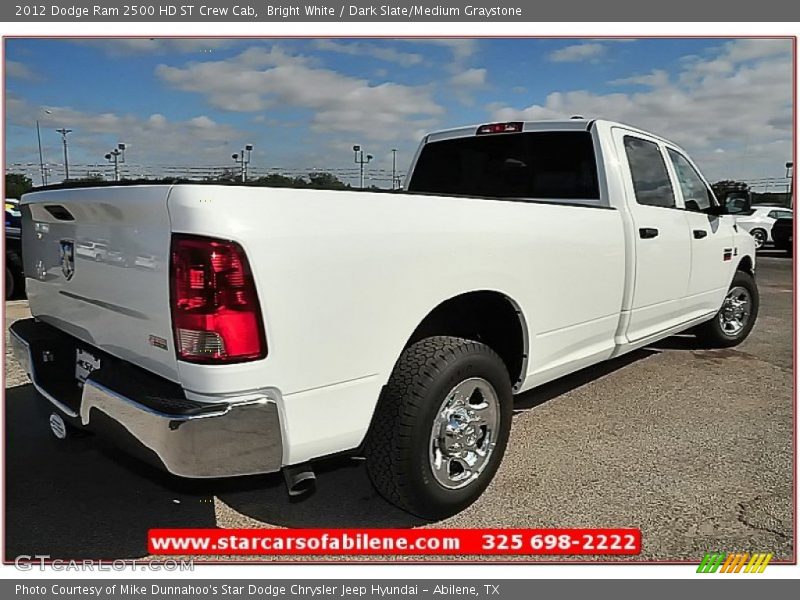 Bright White / Dark Slate/Medium Graystone 2012 Dodge Ram 2500 HD ST Crew Cab