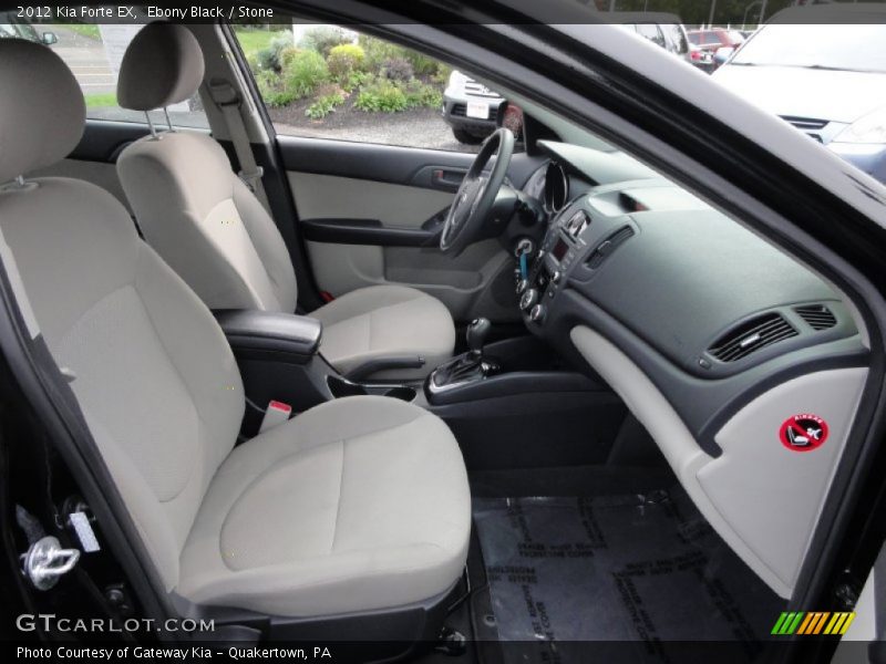 Ebony Black / Stone 2012 Kia Forte EX