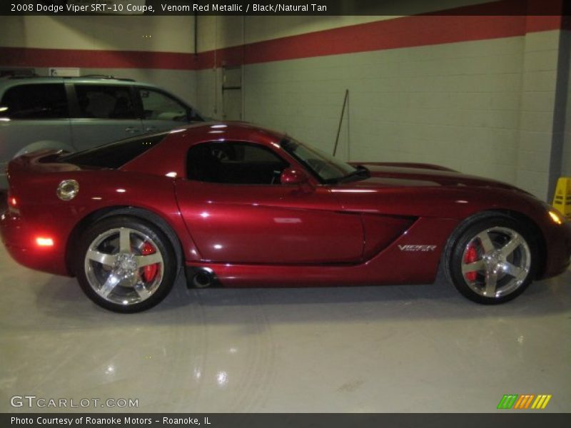 Venom Red Metallic / Black/Natural Tan 2008 Dodge Viper SRT-10 Coupe