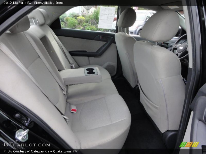 Ebony Black / Stone 2012 Kia Forte EX