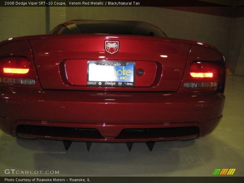 Venom Red Metallic / Black/Natural Tan 2008 Dodge Viper SRT-10 Coupe