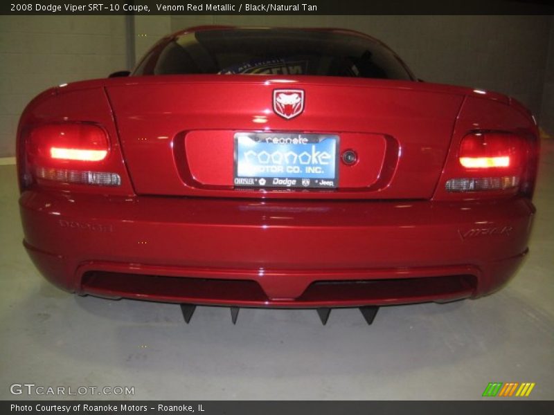 Venom Red Metallic / Black/Natural Tan 2008 Dodge Viper SRT-10 Coupe