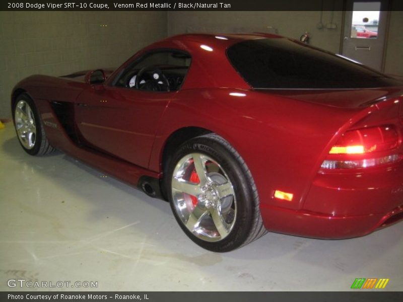 Venom Red Metallic / Black/Natural Tan 2008 Dodge Viper SRT-10 Coupe