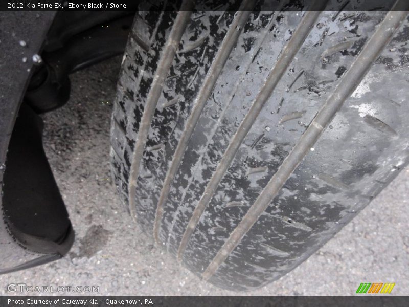Ebony Black / Stone 2012 Kia Forte EX