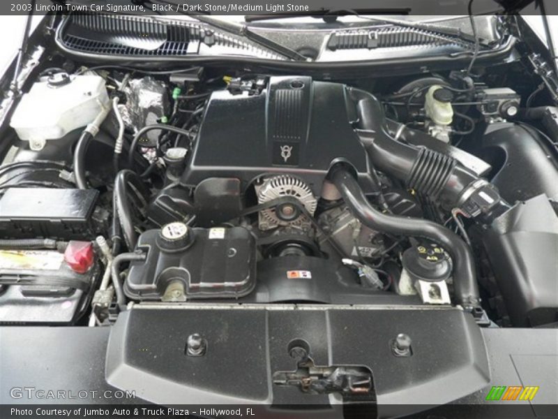 Black / Dark Stone/Medium Light Stone 2003 Lincoln Town Car Signature