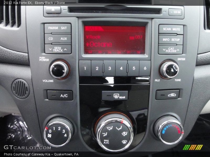 Ebony Black / Stone 2012 Kia Forte EX