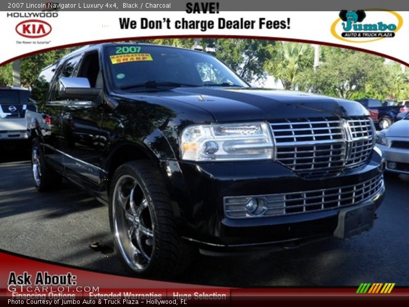 Black / Charcoal 2007 Lincoln Navigator L Luxury 4x4