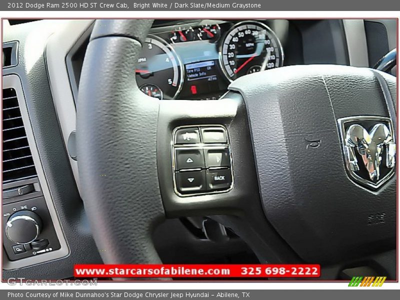 Bright White / Dark Slate/Medium Graystone 2012 Dodge Ram 2500 HD ST Crew Cab