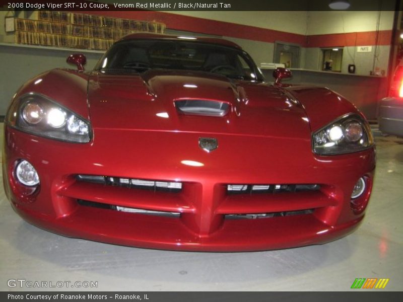 Venom Red Metallic / Black/Natural Tan 2008 Dodge Viper SRT-10 Coupe