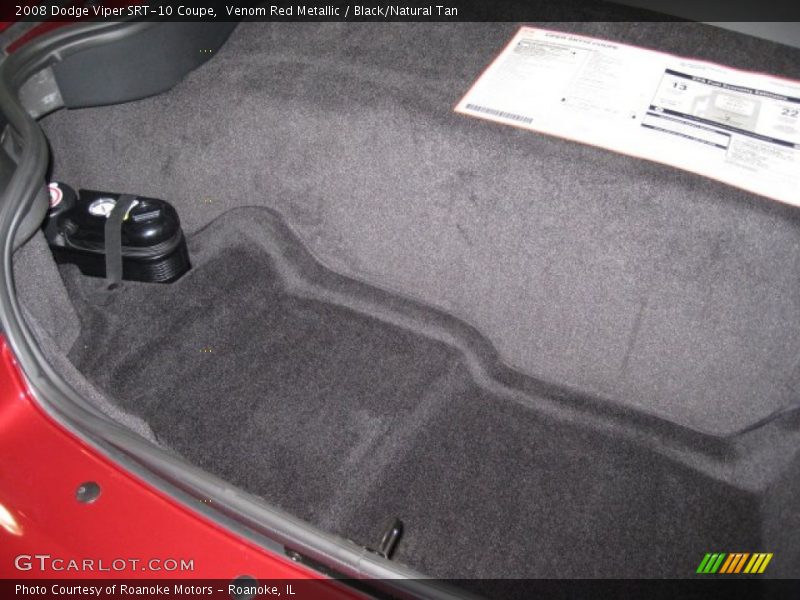  2008 Viper SRT-10 Coupe Trunk
