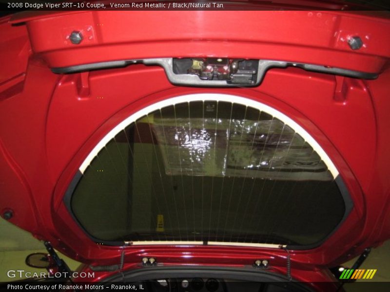 Venom Red Metallic / Black/Natural Tan 2008 Dodge Viper SRT-10 Coupe