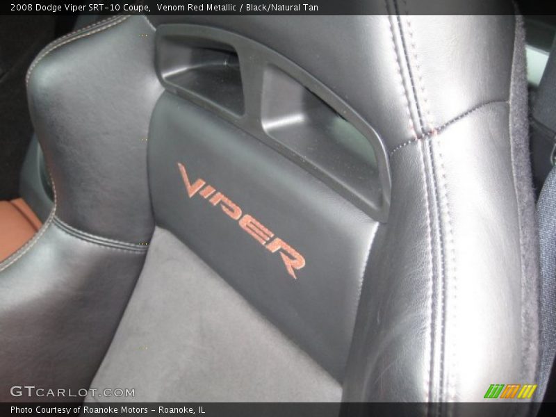 Venom Red Metallic / Black/Natural Tan 2008 Dodge Viper SRT-10 Coupe