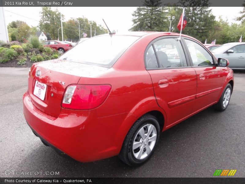 Tropical Red / Gray 2011 Kia Rio LX